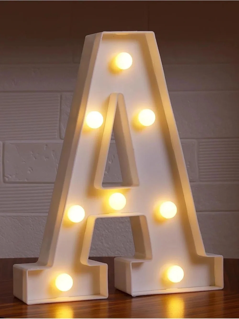 Target White LED Marquee Letters - 'BAR' Decorative Light